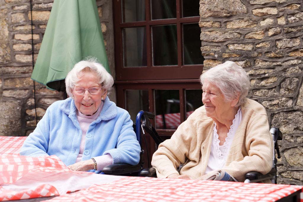 Happy Elderly Ladies